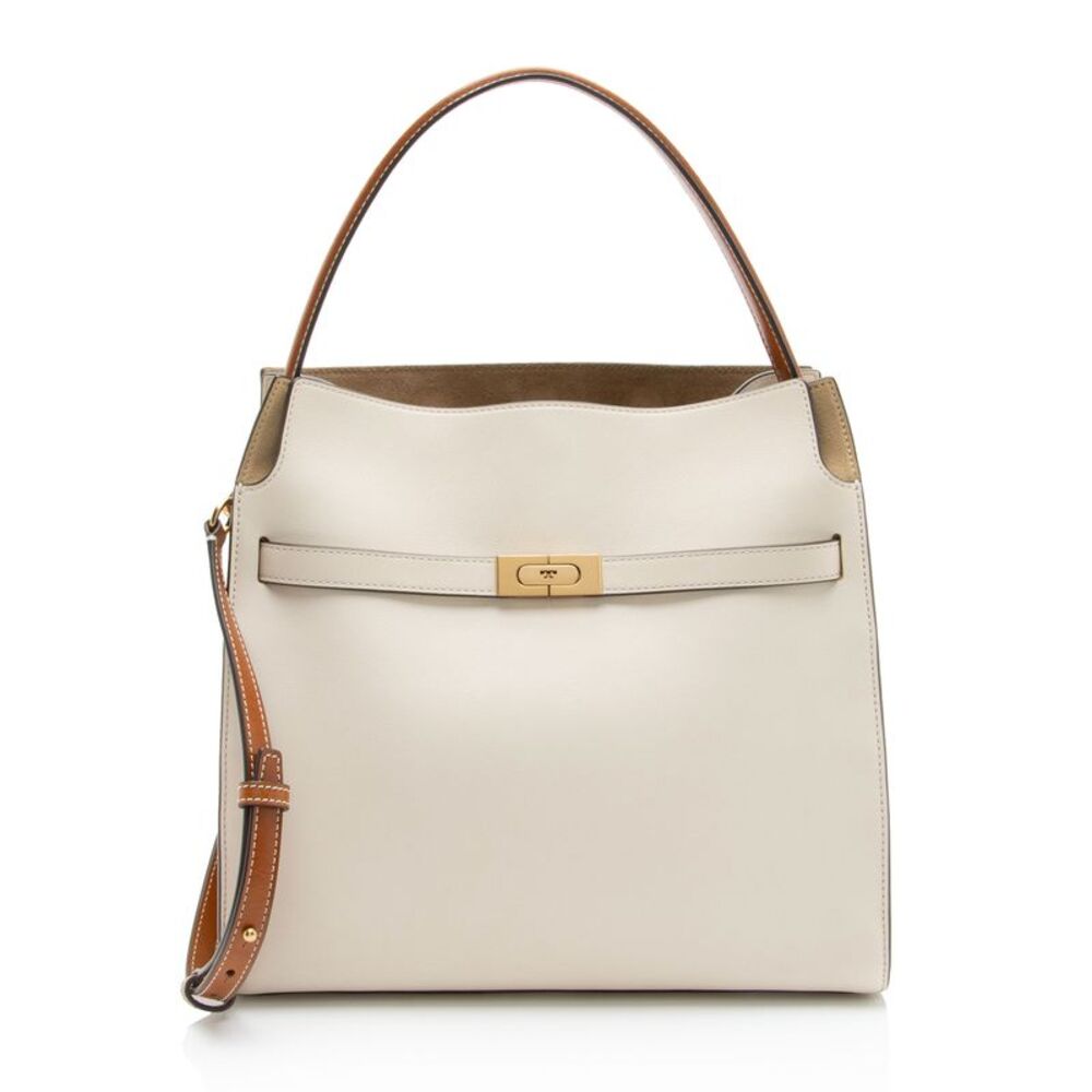 Tory Burch Leather Lee Radziwill Double Satchel - Picture 1 of 15